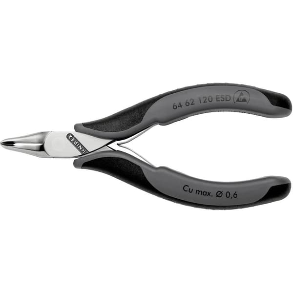 Knipex 64 62 120 ESD Elektronik och finmekanik Ändavbitare med facett 120 mm