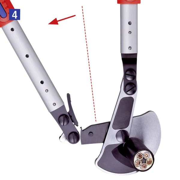 Knipex 95 32 038 Kabelsax med spärr Lämplig för Aluminium- och kopparkablar, enkel- och flertrådig 38 mm 280 mm²