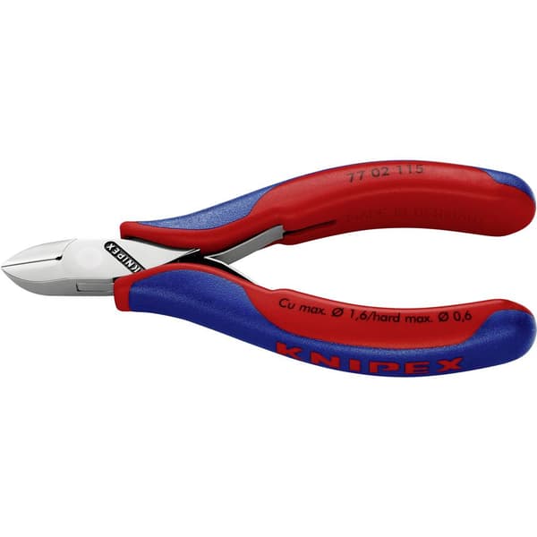 Knipex 77 02 115 Elektronik och finmekanik Sidoskärare med facett 115 mm
