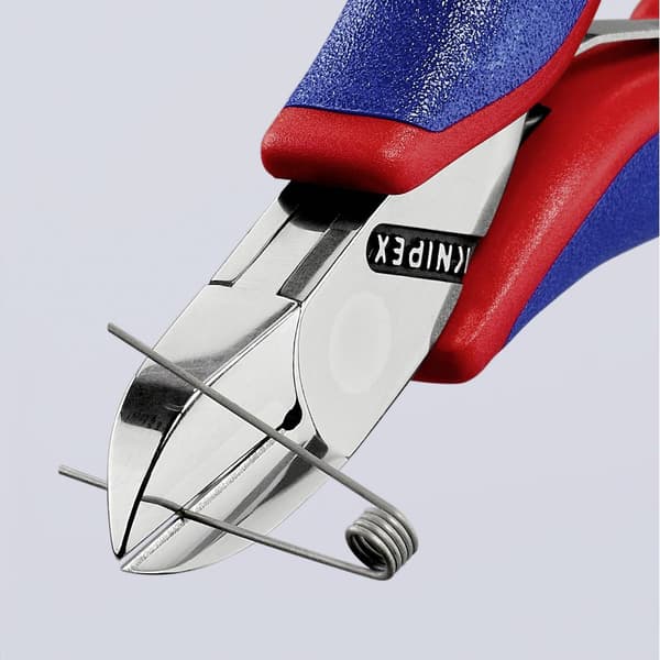 Knipex 77 02 115 Elektronik och finmekanik Sidoskärare med facett 115 mm