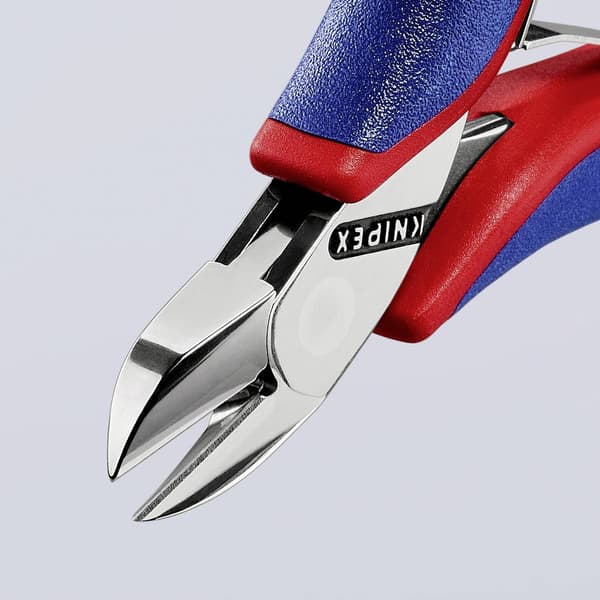 Knipex 77 02 115 Elektronik och finmekanik Sidoskärare med facett 115 mm