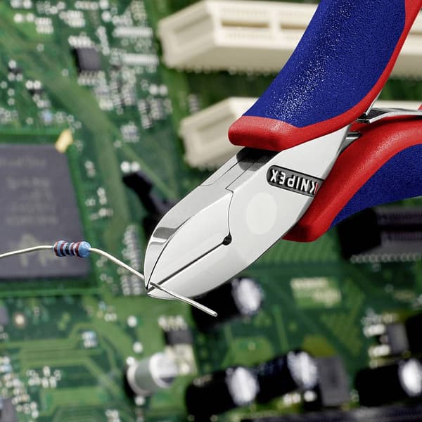 Knipex 77 02 115 Elektronik och finmekanik Sidoskärare med facett 115 mm
