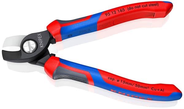 Knipex 95 12 165 Kabelavbitare Lämplig för Aluminium- och kopparkablar, enkel- och flertrådig 15 mm 50 mm² 0