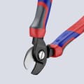 Miniatyrbild 5 av 6: Knipex 95 12 165 Kabelavbitare Lämplig för Aluminium- och kopparkablar, enkel- och flertrådig 15 mm 50 mm² 0