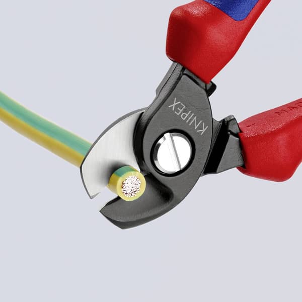 Knipex 95 12 165 Kabelavbitare Lämplig för Aluminium- och kopparkablar, enkel- och flertrådig 15 mm 50 mm² 0