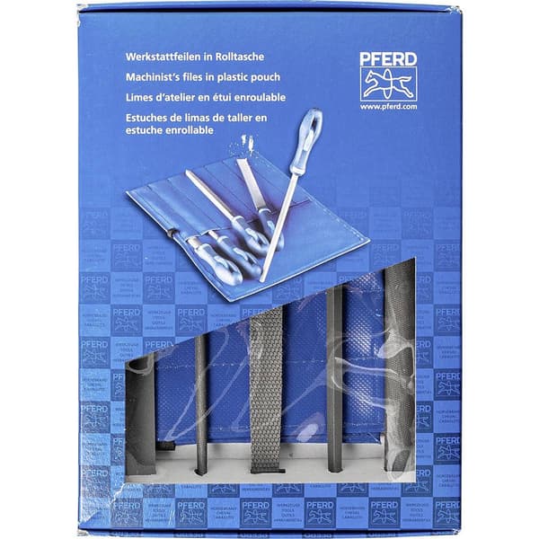 PFERD 11801520 Verkstadsfilset olika slag i PVC-rullväska inkl. kartong 200 mm 1 st