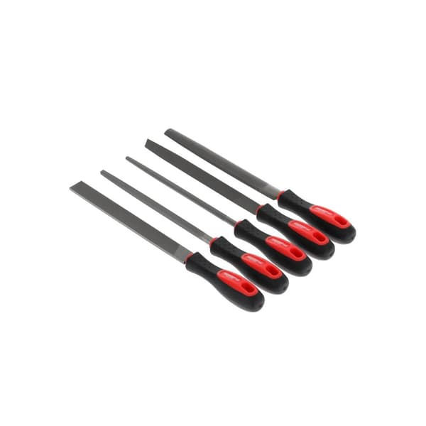 Gedore RED 3301597 Filset 3-kants + 4-kants + platt + rund + halvrund 5 delar 310 mm 1 st