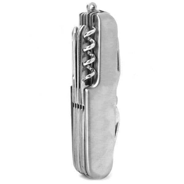 Multifunktions schweizisk kniv - Ej specificerad - 9 cm - Rostfritt stål - 11 praktiska tillbehör - Blandat