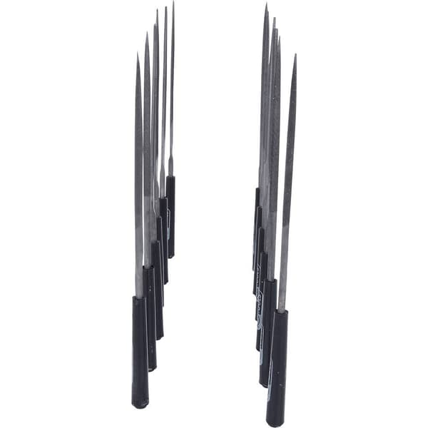 KS Tools 140.3050 Nålfilsset med plastskaft, 12-delars 90 mm 1 st
