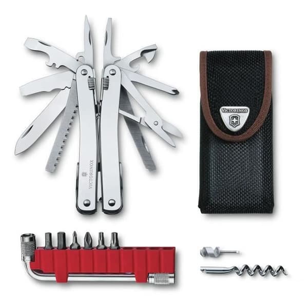 Victorinox SwissTool Spirit X Plus + Nylonfodral - 35 Funktioner Multi-Tool