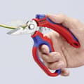 Miniatyrbild 4 av 4: Knipex Vinklade elektrikersax med flerkomponentsöverdrag, glasfiberförstärkt 160 mm 95 05 20 SB