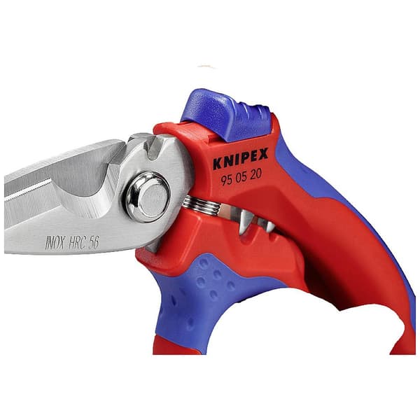 Knipex Vinklade elektrikersax med flerkomponentsöverdrag, glasfiberförstärkt 160 mm 95 05 20 SB