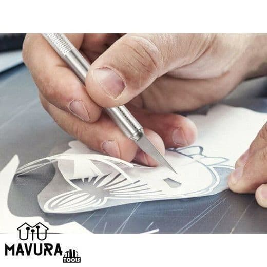 MAVURA knivset »MAVURATools hantverkskniv skalpellkniv skalpellset precisionskniv dekorationskniv
