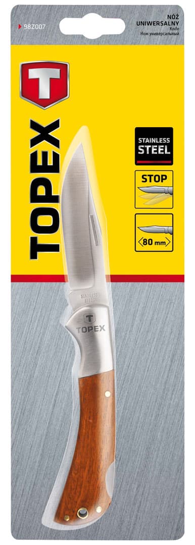 Universalkniv, 80 mm klinge, foldbar