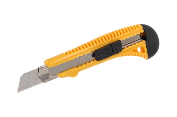 Tapeciak 18 mm tapetkniv med låsebrydende klinge, forstærket af Hardy