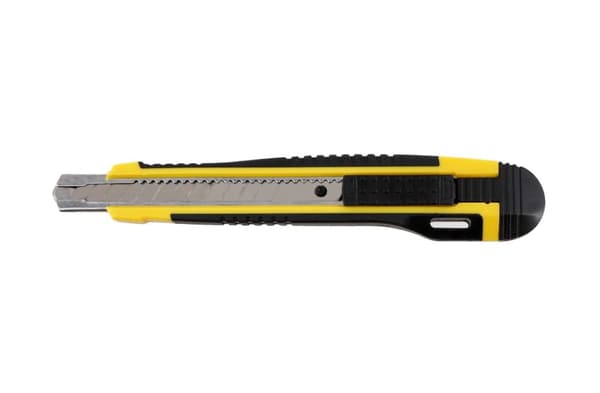 Tapeciak 9 mm tapetkniv med et knækket blad og en forstærket Hardy-lås