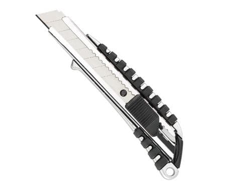 Universalkniv i aluminium med 18 mm foldbart blad