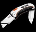Miniatyrbild 4 av 6: Fällbar brukskniv, trapetsformad kniv + kniv, nylonfodral + 5 Neo blad