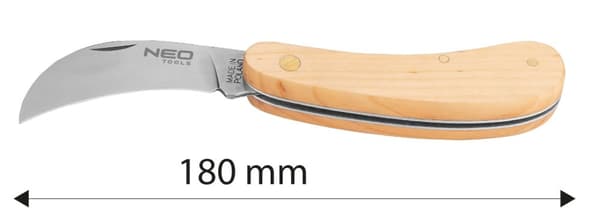 Asennusveitsi, sirppi, puiset kannet