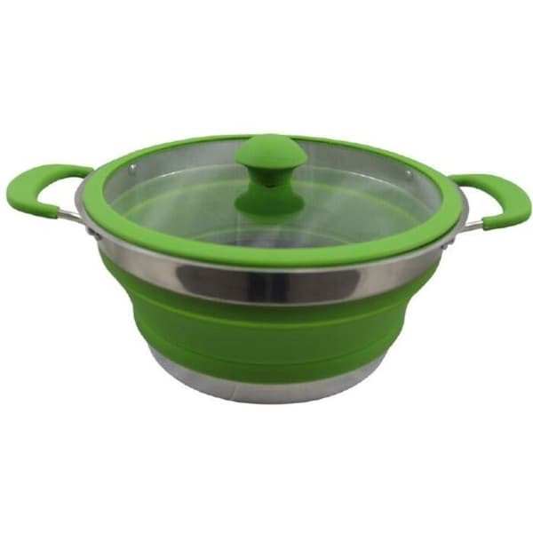 VANGO CUISINE 3L tarttumaton padan kokoontaitettava kattila vihreä