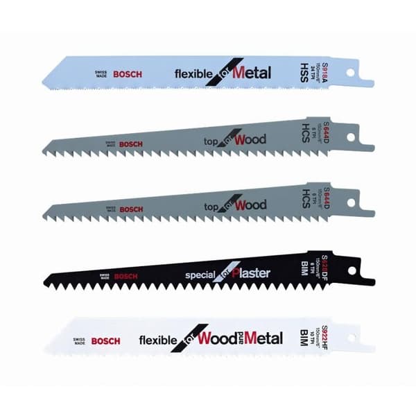 BOSCH - Keo beskärarbladssats - 5 utbytbara blad för trä, metall och gips