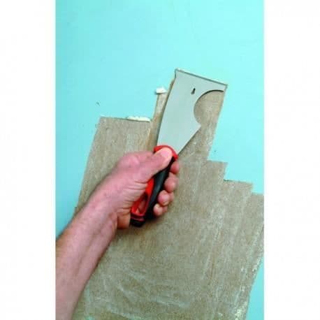 Rifflard kniv - EDMA - Multifunktion 5 verktyg i 1 - Härdat stålblad - Bi-material handtag