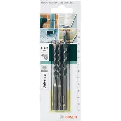 BOSCH SDS-QUICK multifunktionsborr - Set med 3 borrkronor Ø 5/6/8 mm