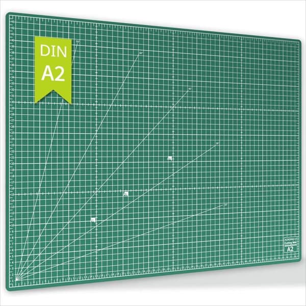 ACROPAQ A2 skärmatta - självläkande, A2 (60 x 45 cm), 5 lager skydd för dina möbler, gör-det-själv-mattor