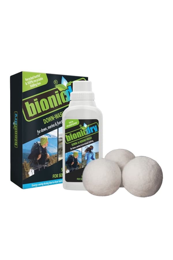 Untuva- ja merinovillapesusetti 500ml BIONICDRY