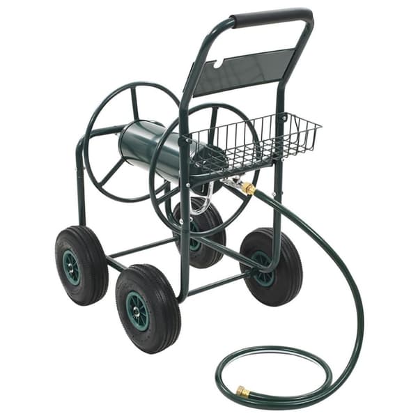 vidaXL Slangvagn med 1/2" slangkoppling 75 m stål