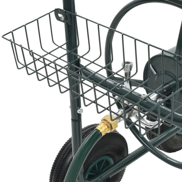 vidaXL Slangvagn med 1/2" slangkoppling 75 m stål