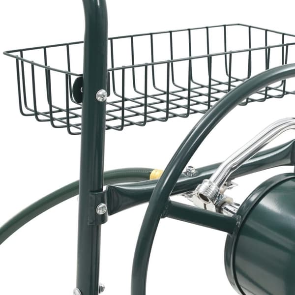 vidaXL Slangvagn med 1/2" slangkoppling 75 m stål