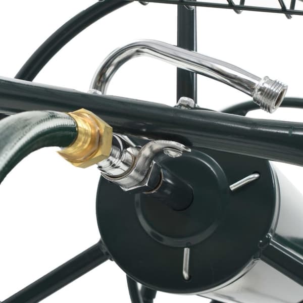 vidaXL Slangvagn med 1/2" slangkoppling 75 m stål