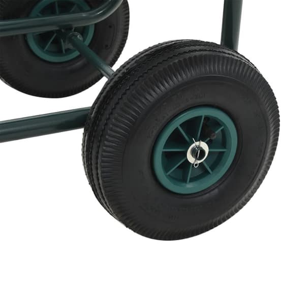 vidaXL Slangvagn med 1/2" slangkoppling 75 m stål