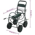 Miniatyrbild 10 av 10: vidaXL Slangvagn med 1/2" slangkoppling 75 m stål