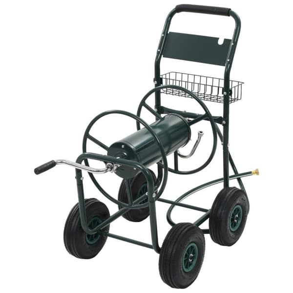 vidaXL Slangvagn med 1/2" slangkoppling 75 m stål