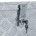 Miniatyrbillede 5 af 7: vidaXL aluminiumskasse 61,5 x 26,5 x 30 cm sølvfarvet
