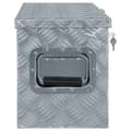 Miniatyrbilde 2 av 7: vidaXL Aluminiumsboks 80,5x22x22 cm sølv