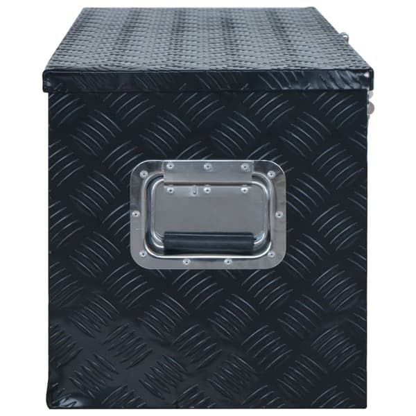 vidaXL Aluminiumlåda 1085x370x400 mm svart