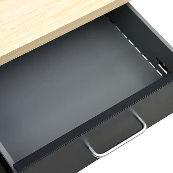 vidaXL arbejdsbord 120x60x85 cm stål sort
