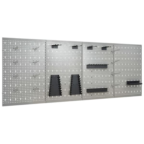 vidaXL Verktøytavler for vegg 4 stk 40x58 cm stål