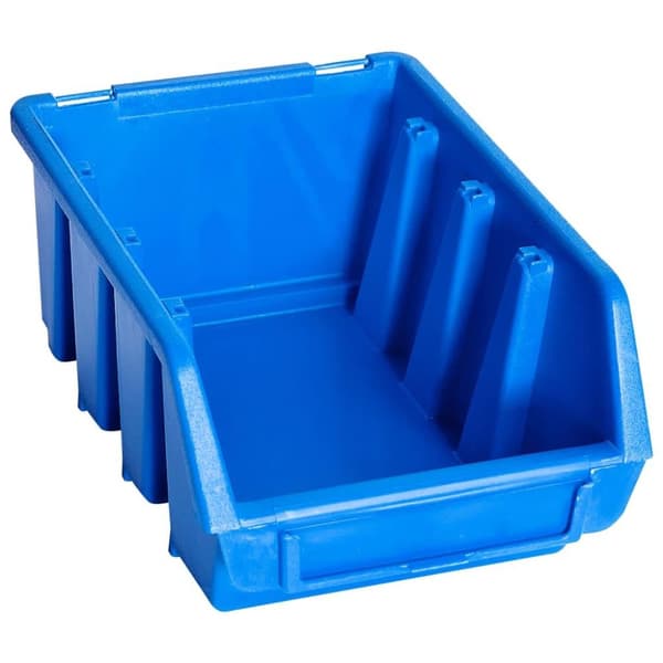 vidaXL stabelbare opbevaringskasser 20 dele plastik blå