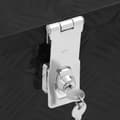 Miniatyrbilde 6 av 8: vidaXL Oppbevaringsboks svart 80x39x30 cm aluminium