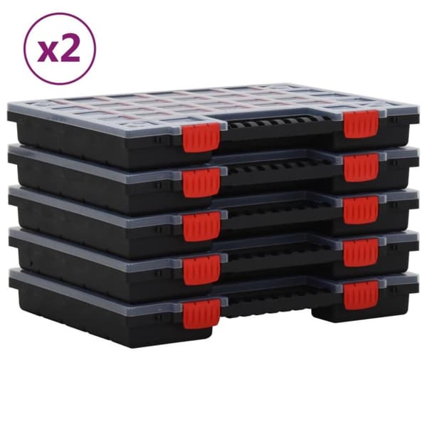 vidaXL Lajittelulaatikot 10 kpl 40x30x5 cm polypropeeni