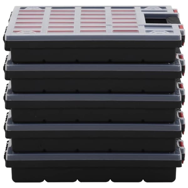 vidaXL Sorteringsbokser 5 stk 40x30x5 cm polypropylen