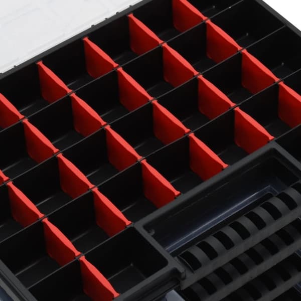 vidaXL Sorteringsbokser 5 stk 40x30x5 cm polypropylen