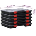 Miniatyrbilde 7 av 7: vidaXL Sorteringsbokser 5 stk 40x30x5 cm polypropylen