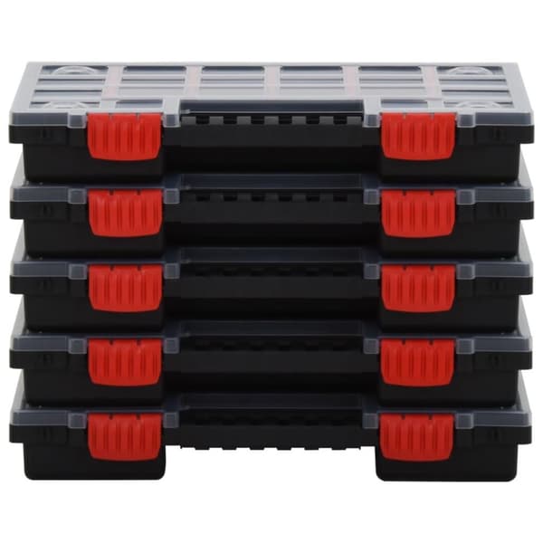 vidaXL Sorteringsbokser 5 stk 34,5x25x5 cm polypropylen