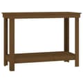 Miniatyrbilde 1 av 9: vidaXL Arbeidsbenk honningbrun 110x50x80 cm heltre furu