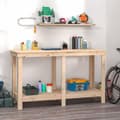 Miniatyrbilde 2 av 9: vidaXL Arbeidsbenk 140x50x80 cm heltre furu